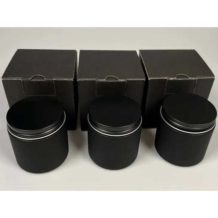 Świeca sojowa zapachowa w szkle czarny mat - bawełniany knot 120 ml